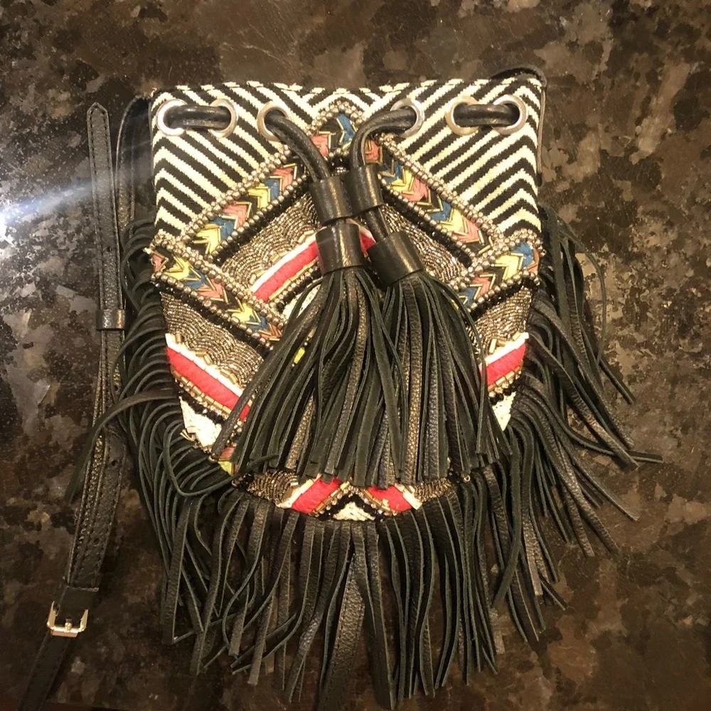 Rebecca Minkoff Wonder Fringe Crossbody Bag Womens - Picture 2 of 6